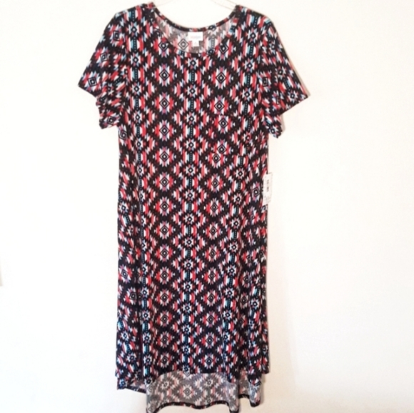 NWT Lularoe Carly Aztec Print Dress XL - Picture 1 of 7